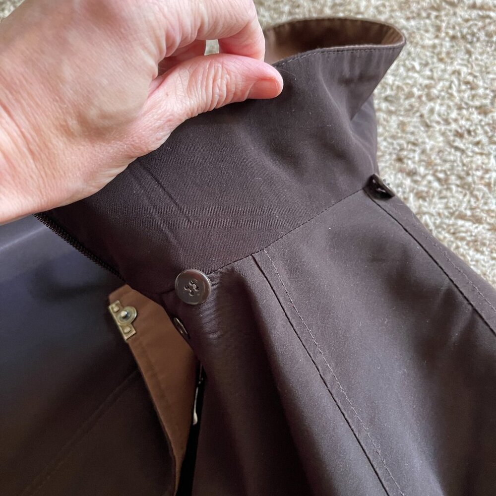 Liz Claiborne Vintage Brown Utility Jacket Women's Large - Collared - Picture 5 of 15